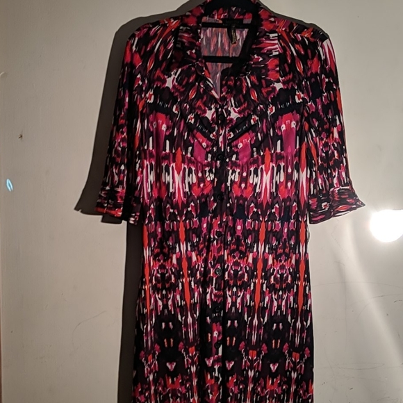 Laundry by Shelli Segal button down dress size 12 - Picture 2 of 5